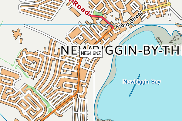 NE64 6NZ map - OS VectorMap District (Ordnance Survey)