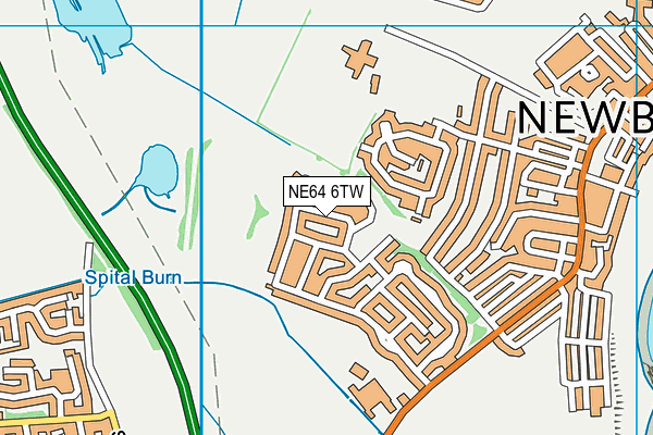 NE64 6TW map - OS VectorMap District (Ordnance Survey) NE64 6TW map - OS VectorMap District (Ordnance Survey)