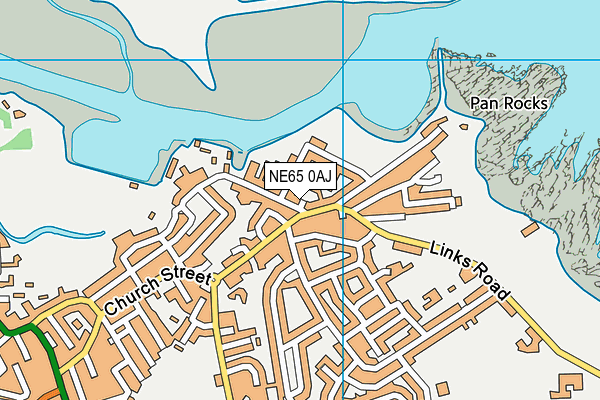 NE65 0AJ map - OS VectorMap District (Ordnance Survey)