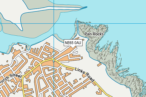 NE65 0AU map - OS VectorMap District (Ordnance Survey)