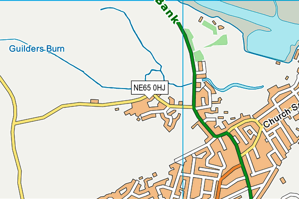NE65 0HJ map - OS VectorMap District (Ordnance Survey)