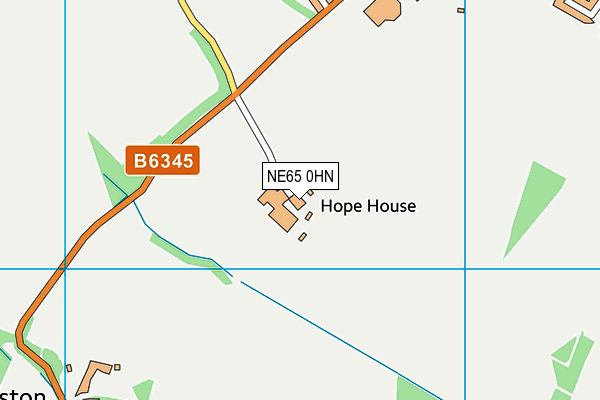 NE65 0HN map - OS VectorMap District (Ordnance Survey)