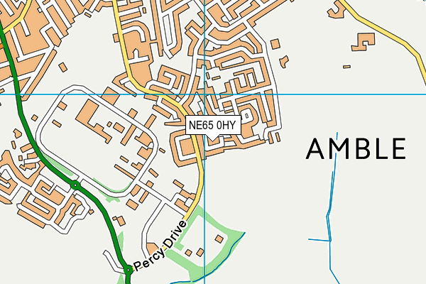 NE65 0HY map - OS VectorMap District (Ordnance Survey)