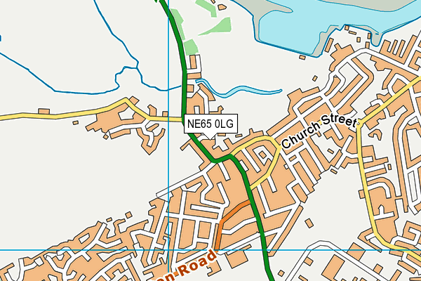 NE65 0LG map - OS VectorMap District (Ordnance Survey)