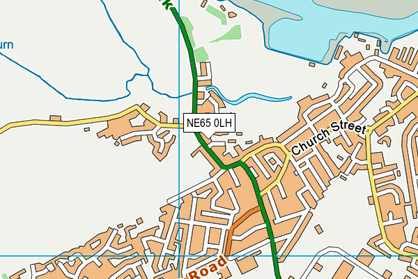 NE65 0LH map - OS VectorMap District (Ordnance Survey)