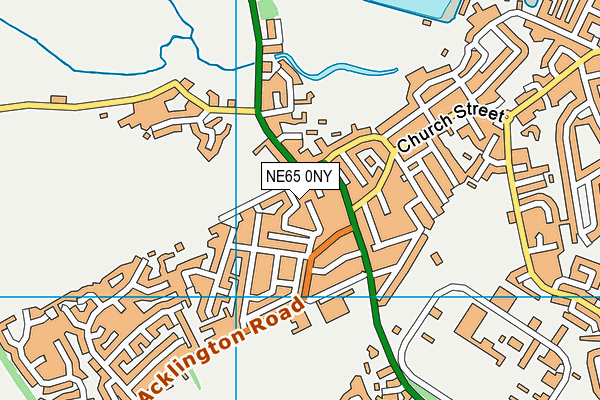 NE65 0NY map - OS VectorMap District (Ordnance Survey)