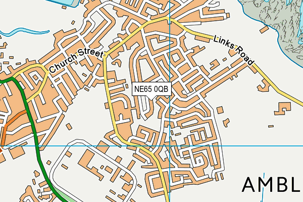 NE65 0QB map - OS VectorMap District (Ordnance Survey)
