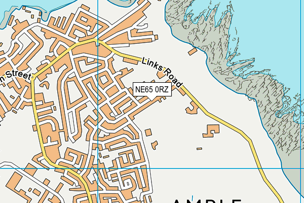 NE65 0RZ map - OS VectorMap District (Ordnance Survey)