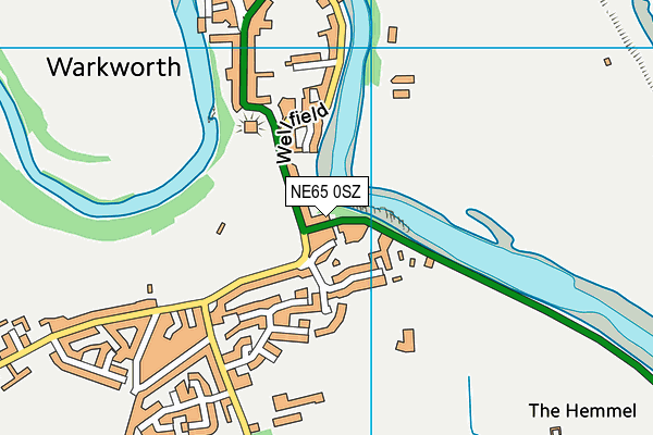 NE65 0SZ map - OS VectorMap District (Ordnance Survey)