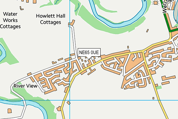 NE65 0UE map - OS VectorMap District (Ordnance Survey) NE65 0UE map - OS VectorMap District (Ordnance Survey)