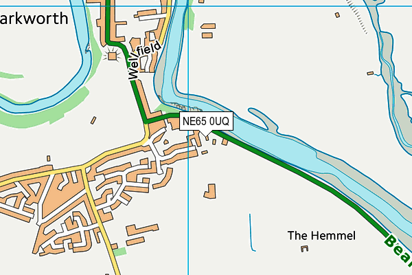 NE65 0UQ map - OS VectorMap District (Ordnance Survey)