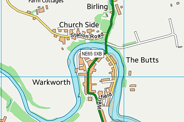 NE65 0XB map - OS VectorMap District (Ordnance Survey) NE65 0XB map - OS VectorMap District (Ordnance Survey)