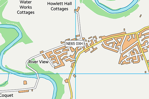NE65 0XH map - OS VectorMap District (Ordnance Survey) NE65 0XH map - OS VectorMap District (Ordnance Survey)