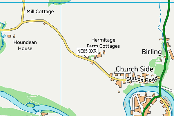 NE65 0XR map - OS VectorMap District (Ordnance Survey) NE65 0XR map - OS VectorMap District (Ordnance Survey)