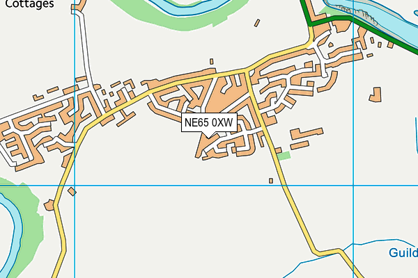 NE65 0XW map - OS VectorMap District (Ordnance Survey) NE65 0XW map - OS VectorMap District (Ordnance Survey)