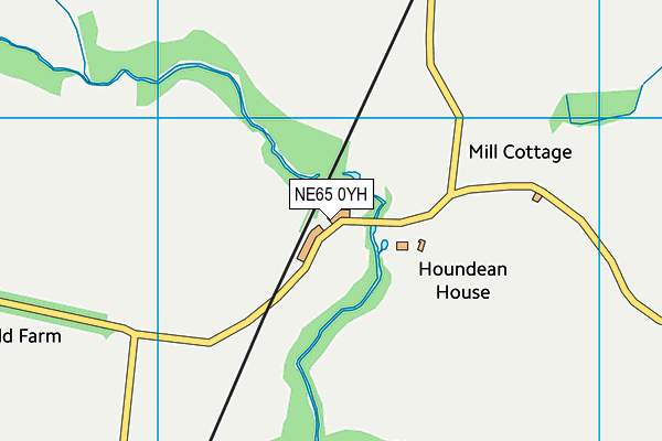 NE65 0YH map - OS VectorMap District (Ordnance Survey) NE65 0YH map - OS VectorMap District (Ordnance Survey)