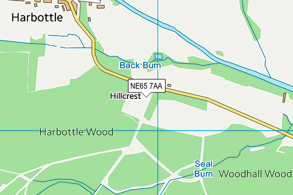 NE65 7AA map - OS VectorMap District (Ordnance Survey) NE65 7AA map - OS VectorMap District (Ordnance Survey)