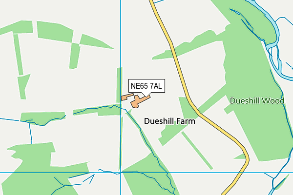 NE65 7AL map - OS VectorMap District (Ordnance Survey) NE65 7AL map - OS VectorMap District (Ordnance Survey)