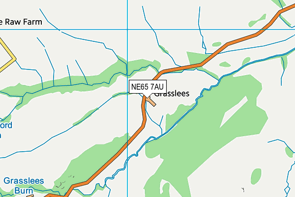 NE65 7AU map - OS VectorMap District (Ordnance Survey) NE65 7AU map - OS VectorMap District (Ordnance Survey)