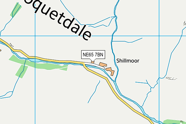 NE65 7BN map - OS VectorMap District (Ordnance Survey) NE65 7BN map - OS VectorMap District (Ordnance Survey)