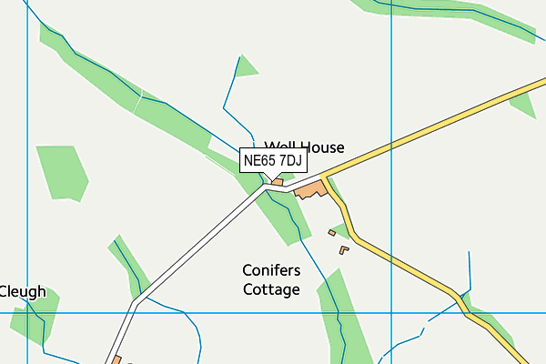 NE65 7DJ map - OS VectorMap District (Ordnance Survey) NE65 7DJ map - OS VectorMap District (Ordnance Survey)