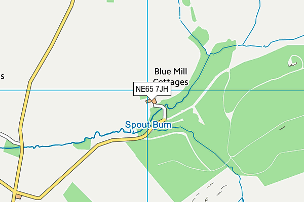 NE65 7JH map - OS VectorMap District (Ordnance Survey) NE65 7JH map - OS VectorMap District (Ordnance Survey)