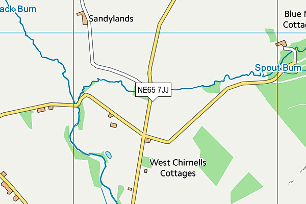 NE65 7JJ map - OS VectorMap District (Ordnance Survey) NE65 7JJ map - OS VectorMap District (Ordnance Survey)