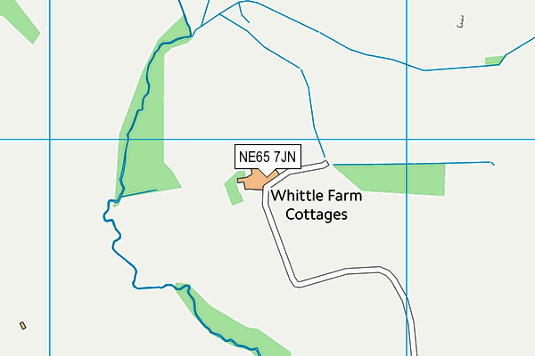 NE65 7JN map - OS VectorMap District (Ordnance Survey) NE65 7JN map - OS VectorMap District (Ordnance Survey)