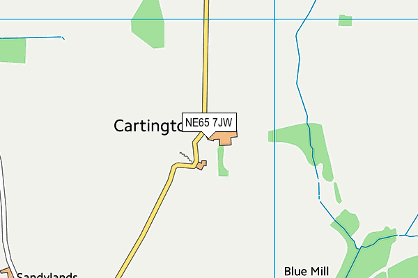 NE65 7JW map - OS VectorMap District (Ordnance Survey) NE65 7JW map - OS VectorMap District (Ordnance Survey)