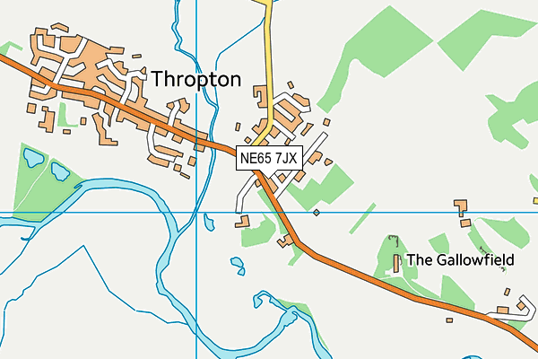 NE65 7JX map - OS VectorMap District (Ordnance Survey) NE65 7JX map - OS VectorMap District (Ordnance Survey)