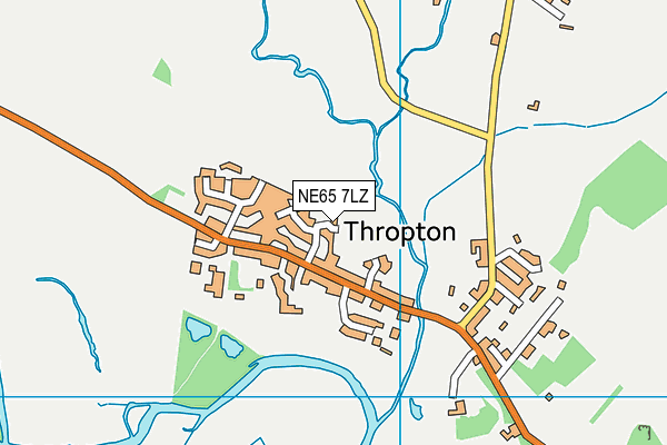 NE65 7LZ map - OS VectorMap District (Ordnance Survey) NE65 7LZ map - OS VectorMap District (Ordnance Survey)