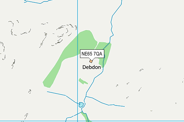 NE65 7QA map - OS VectorMap District (Ordnance Survey)