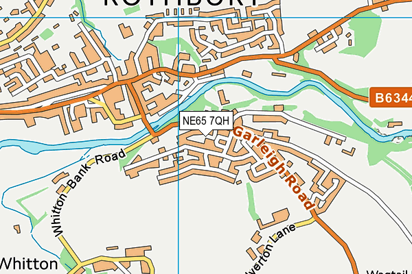 NE65 7QH map - OS VectorMap District (Ordnance Survey) NE65 7QH map - OS VectorMap District (Ordnance Survey)