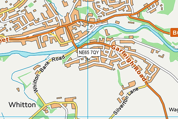 NE65 7QY map - OS VectorMap District (Ordnance Survey)