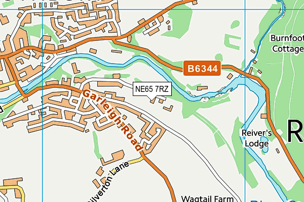 NE65 7RZ map - OS VectorMap District (Ordnance Survey) NE65 7RZ map - OS VectorMap District (Ordnance Survey)
