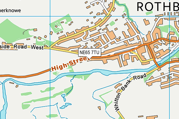 NE65 7TU map - OS VectorMap District (Ordnance Survey)