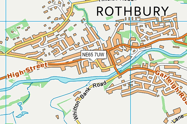 NE65 7UW map - OS VectorMap District (Ordnance Survey) NE65 7UW map - OS VectorMap District (Ordnance Survey)