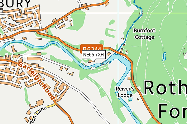 NE65 7XH map - OS VectorMap District (Ordnance Survey) NE65 7XH map - OS VectorMap District (Ordnance Survey)