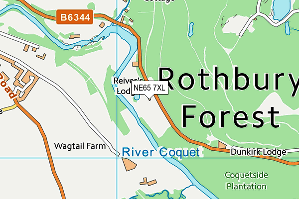NE65 7XL map - OS VectorMap District (Ordnance Survey) NE65 7XL map - OS VectorMap District (Ordnance Survey)