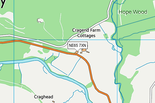 NE65 7XN map - OS VectorMap District (Ordnance Survey) NE65 7XN map - OS VectorMap District (Ordnance Survey)