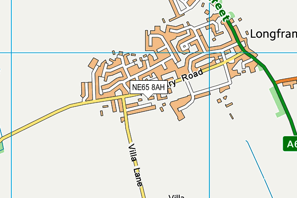 NE65 8AH map - OS VectorMap District (Ordnance Survey) NE65 8AH map - OS VectorMap District (Ordnance Survey)