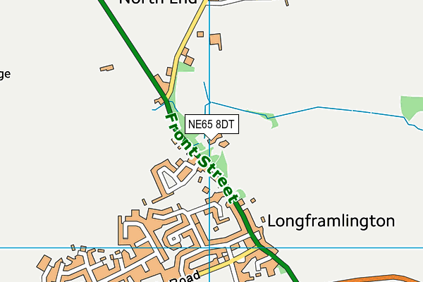 NE65 8DT map - OS VectorMap District (Ordnance Survey)