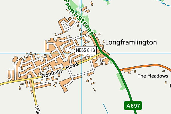 NE65 8HS map - OS VectorMap District (Ordnance Survey) NE65 8HS map - OS VectorMap District (Ordnance Survey)