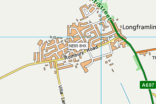 NE65 8HX map - OS VectorMap District (Ordnance Survey) NE65 8HX map - OS VectorMap District (Ordnance Survey)