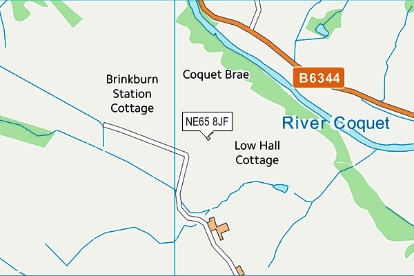 NE65 8JF map - OS VectorMap District (Ordnance Survey) NE65 8JF map - OS VectorMap District (Ordnance Survey)