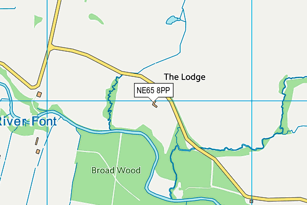 NE65 8PP map - OS VectorMap District (Ordnance Survey) NE65 8PP map - OS VectorMap District (Ordnance Survey)