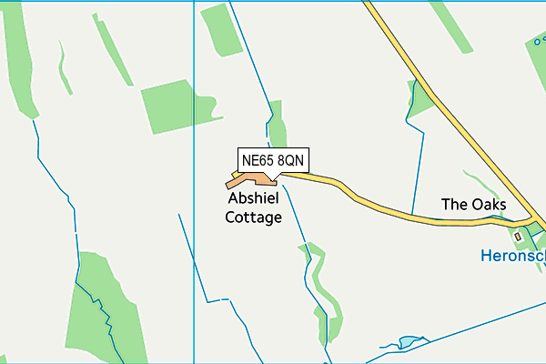NE65 8QN map - OS VectorMap District (Ordnance Survey) NE65 8QN map - OS VectorMap District (Ordnance Survey)