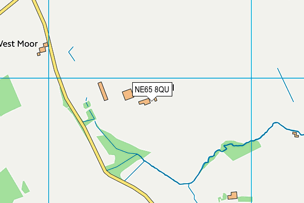 NE65 8QU map - OS VectorMap District (Ordnance Survey) NE65 8QU map - OS VectorMap District (Ordnance Survey)