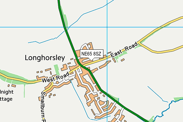 NE65 8SZ map - OS VectorMap District (Ordnance Survey) NE65 8SZ map - OS VectorMap District (Ordnance Survey)