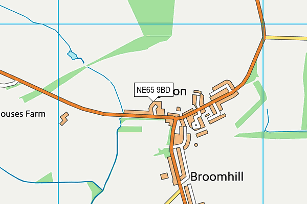 NE65 9BD map - OS VectorMap District (Ordnance Survey) NE65 9BD map - OS VectorMap District (Ordnance Survey)